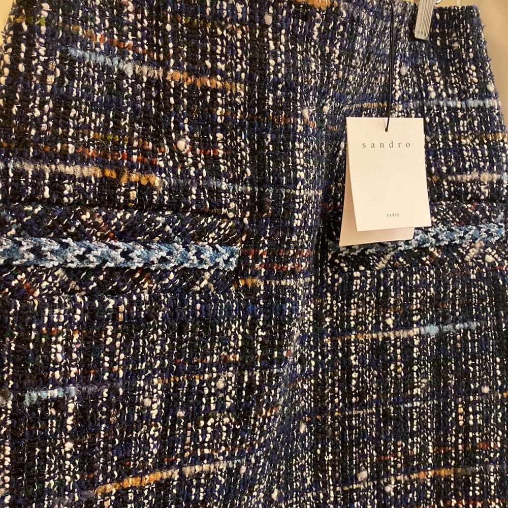 Sandro Black Tweed Mini Skirt - Picture 5 of 5